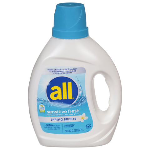 All Sensitive Fresh Spring Breeze Detergent 73 fl oz