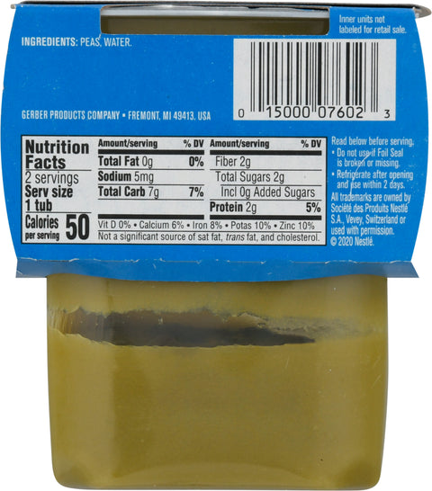 Gerber 2nd Foods Peas 8 OZ