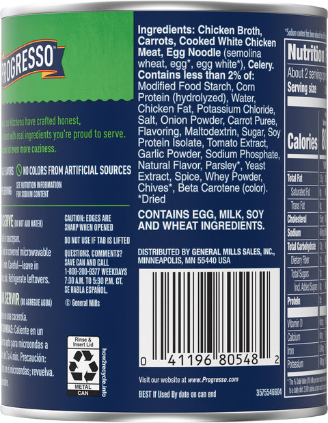 Progresso Soup 50% Less Sodium Chicken Noodle 18.5 OZ