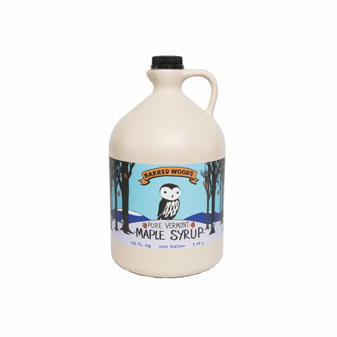 Barred Woods Maple Pure Vermont Maple Syrup - 1 GAL 4 Pack