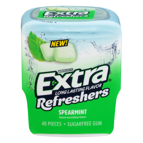 Extra Refreshers Sugar Free Spearmint Gum 40 ea - 6 Pack