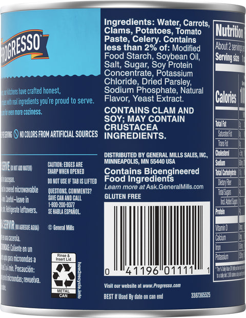 Progresso Traditional Soup Manhattan Clam Chowder 19 OZ