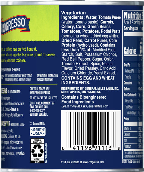 Progresso Vegetable Classics Soup Vegetable 19 OZ
