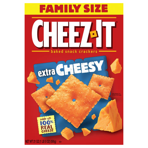 Cheez-It Extra Cheesy Snack Crackers  21 OZ