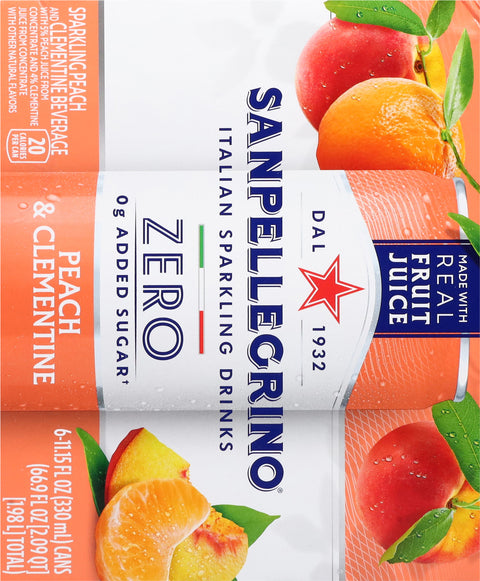 Sanpellegrino Sparkling Peach & Clementine Beverage 6