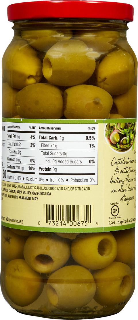 Mezzetta Pitted Castelvetrano Olives 8 OZ