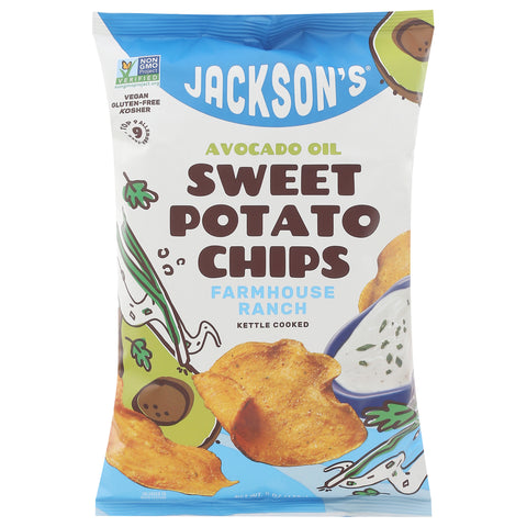 Jackson's Farmhouse Ranch Sweet Potato Chips 5 oz - 12 Pack