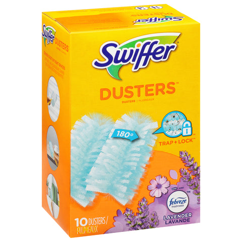 Swiffer 180 Degrees Lavender Dusters 10 ea Box - 4 Pack