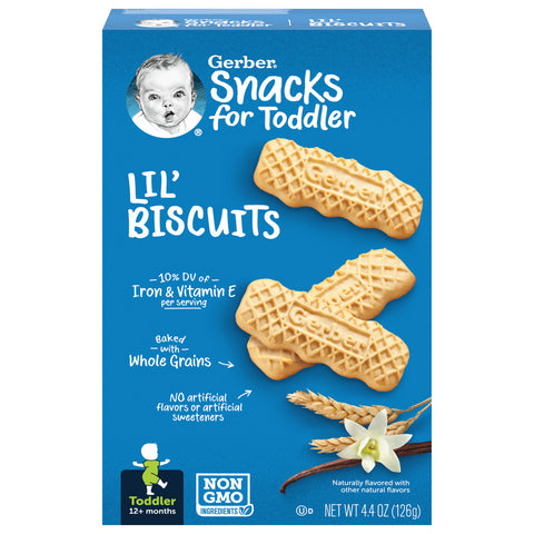 Gerber Graduates Lil Biscuits Whole Grain Biter Biscuits 4.44 OZ