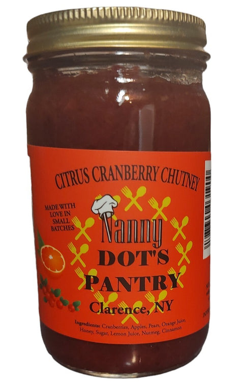 Dots Pantry Citrus Cranberry Chutney - 8 OZ 12 Pack