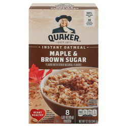 Quaker Instant Oatmeal Maple And Brown Sugar - 12.1 OZ 12 Pack