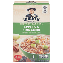 Quaker Instant Oatmeal Apples And Cinnamon - 12.1 OZ 12 Pack