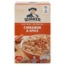 Quaker Instant Oatmeal Cinnamon And Spice - 12.1 OZ 12 Pack