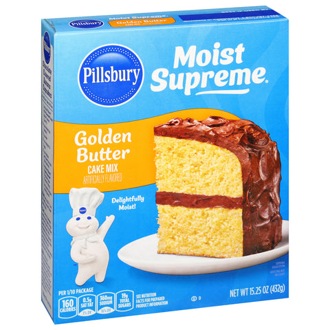 Pillsbury Moist Supreme Golden Butter Cake Mix 15.25 OZ