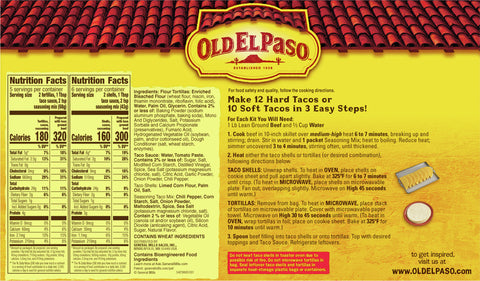 Old El Paso Dinner Kit Hard And Soft Shells 21.2 OZ