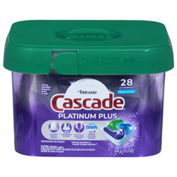 Cascade Platinum Plus Actionpacs Fresh Scent - 15.3 OZ 6 Pack