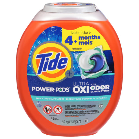 Tide Power Ultra Oxi Pods - 66 OZ 4 Pack