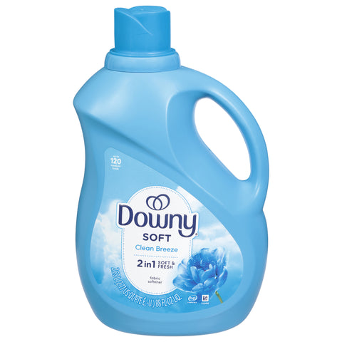 Downy 2 in 1 Soft Clean Breeze Fabric Softener 2.77 qt - 88 FZ 4 Pack