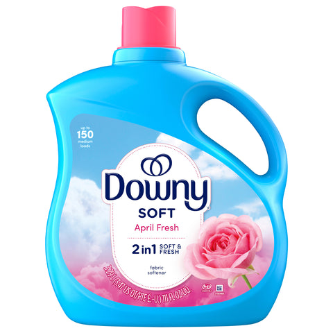 Downy Fabric Softener Liquid (Fabric Conditioner), April Fresh Scent, 111 fl oz, 150 Loads - 111 FZ 4 Pack