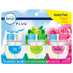 Febreze Plug Refill Variety Pack - 2.63 OZ 6 Pack