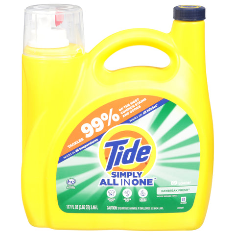 Tide Simply All in One Daybreak Fresh Detergent 117 fl oz - 117 FZ 4 Pack