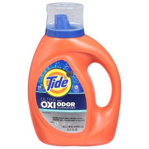 Tide Plus Febreze Sport Odor Defense Liquid Laundry Detergent, 63 fl oz, 44 Loads, HE Compatible - 63 FZ 4 Pack