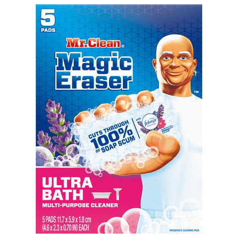 Mr. Clean Multi-Purpose Cleaner Ultra Foamy Magic Eraser 5 ea - 5 CT 4 Pack