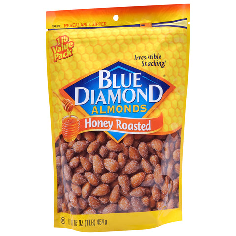 Blue Diamond Honey Roasted Almonds 16 OZ