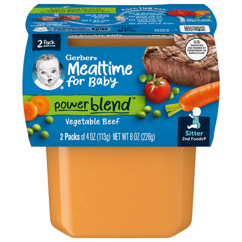 Gerber 2nd Foods Vegetable Beef 8 OZ