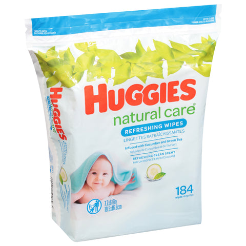 Huggies Natural Care Refreshing Clean Scent Wipes 184 ea