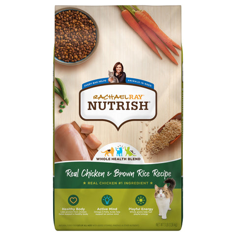 Rachael Ray Nutrish Chicken And Brown Rice Cat Food 3 LB