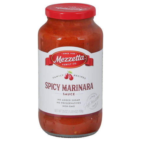 Mezzetta Spicy Marinara Sauce 25 oz - 6 Pack