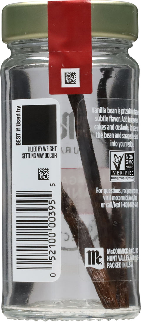 McCormick Gourmet Madagascar Vanilla Beans - 2 CT 3 Pack