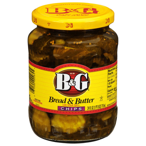 B&G Bread And Butter Pickle Chips - 24 OZ 12 Pack