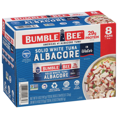 Bumble Bee Solid White Tuna In Water 40 OZ