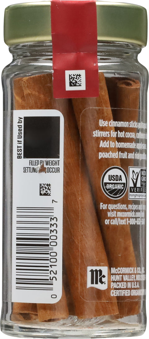 McCormick Gourmet Cinnamon Sticks - 0.75 OZ 3 Pack