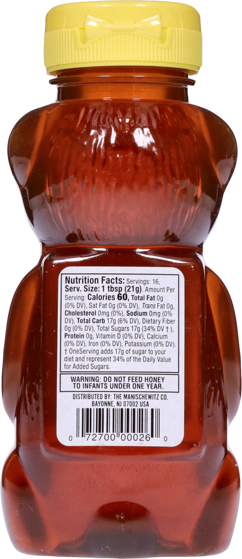 Manischewitz Clover Honey Squeeze 12 OZ
