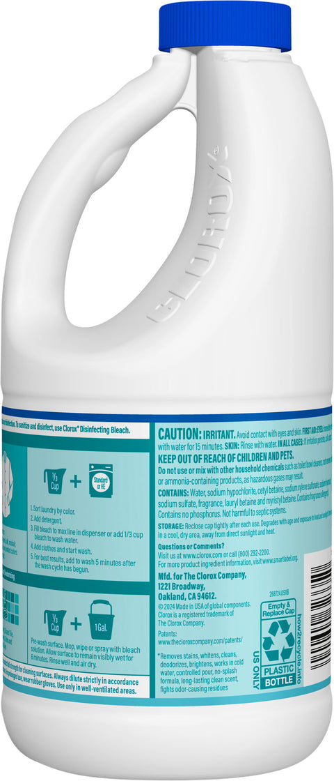 Clorox Bleach No-Splash Clean Linen 40 FZ