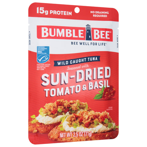 Bumble Bee Wild Caught Tuna With Sun Dried Tomato & Basil 2.5 OZ