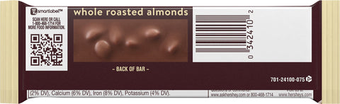 Hershey's Milk Chocolate Bar With Almonds 1.45 OZ
