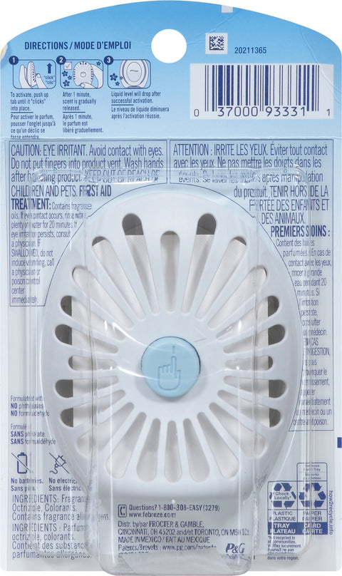 Febreze Small Spaces Gain Original Air Freshener 0.25 FZ