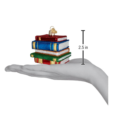 Stack Of Books Ornament