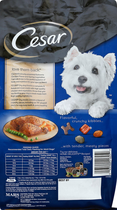 Cesar Gourmet Rotisserie Chicken Flavor Food for Dogs 43.2 oz