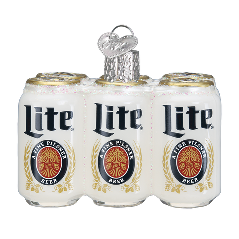Miller Lite Six Pack Ornament