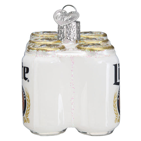 Miller Lite Six Pack Ornament