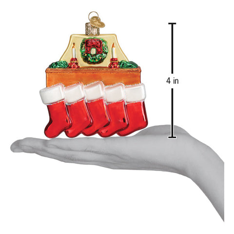 Family Of 5 Stockings Ornament