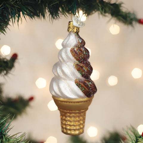 Chocolate Swirl Soft Serve Ornament