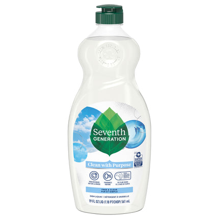 Seventh Generation Dish Soap Free & Clear - 19 FZ 6 Pack