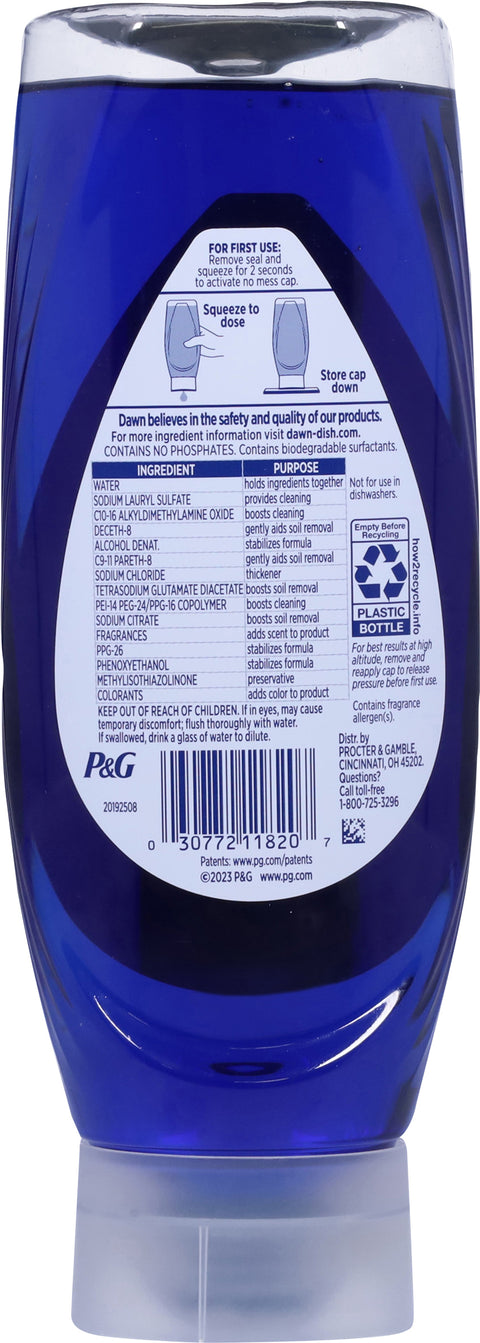 Dawn Platinum Ez-Squeeze Clean Lemon Dishwashing Liquid 18 FZ