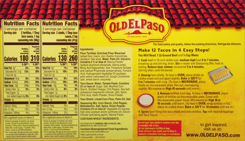 Old El Paso Hard And Soft Dinner Kit 11.4 OZ